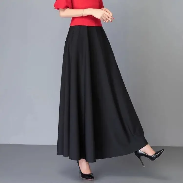 kf-S6e3d6acbf26d4c10ac3461db25d22171t-New-Cross-border-Style-High-waisted-Slimming-Skirt-Versatile-Korean-Version-Loose-fit-Women-s-Long