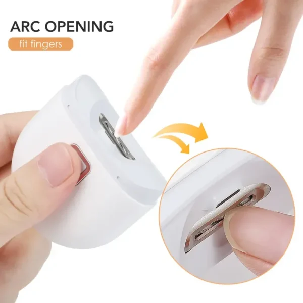 Electric Automatic Nail Clipper Manicure Nail Trimmer For Adult Finger Toe Scissors Pedicure Thick Nails Cutter Sharpener