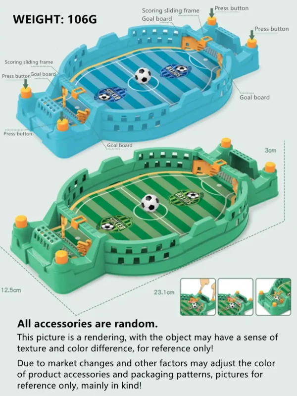 Football Table Mini Tabletop Interactive Game, Soccer Tabletops Competition Sports Games Desktop Catapult Toys for Family Game - Image 6