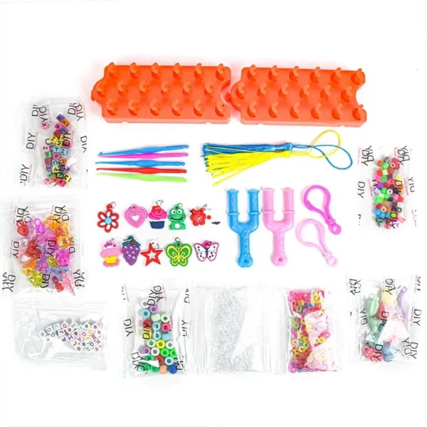 15000 Rainbow Luminous Rubber Bands Set for Children's Puzzle DIY Hand Woven Rubber Band Luminous Bracelet Loom - Image 2