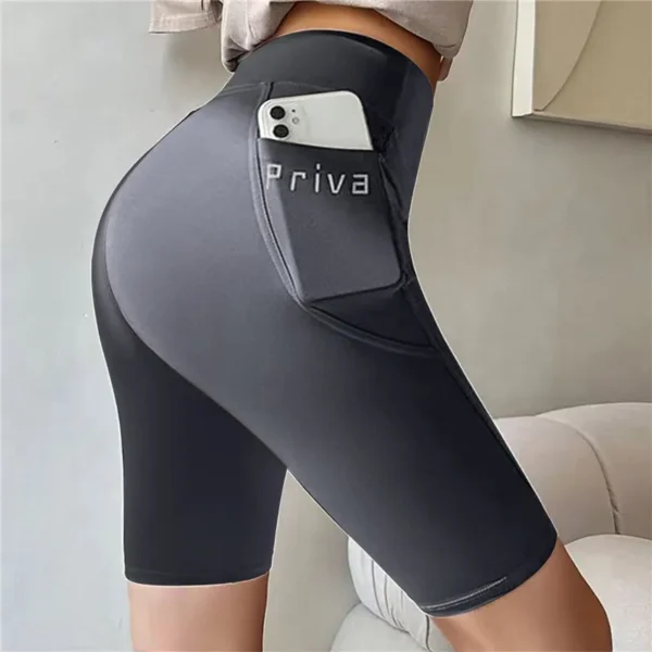 Women Sports Short High Waist Fitness Tights Women Yoga Legging Shorts Cycling Athletic Gym Running Yoga Shorts 2024 New Shorts - Image 5