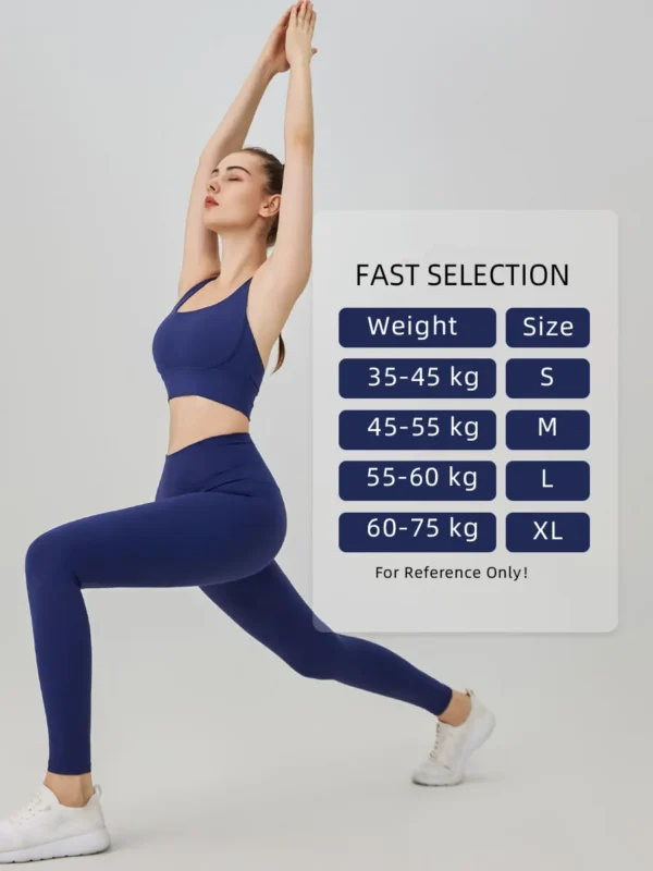 2 Piece Yoga Clothes Women's Tracksuit Athletic Wear Pilates Fitness Suit Gym Workout Push Up Clothes Sports Bra Leggings Suit - Image 3