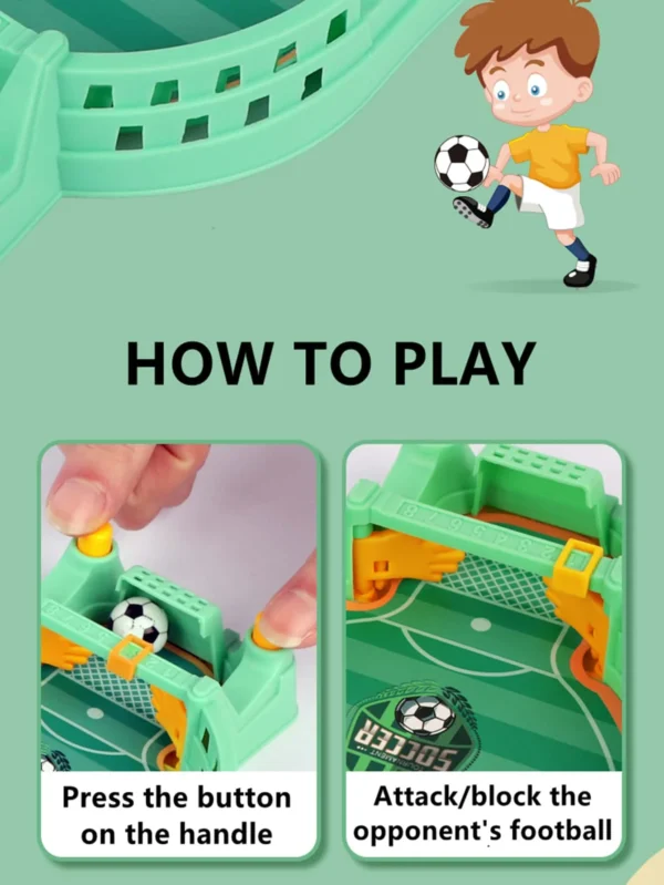 Football Table Mini Tabletop Interactive Game, Soccer Tabletops Competition Sports Games Desktop Catapult Toys for Family Game - Image 5