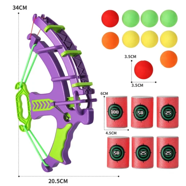 Montessori Throw Sport Slingshot Target Sticky Ball Dartboard Basketball Board Games Educational Children's Outdoor Game Toy - Image 6