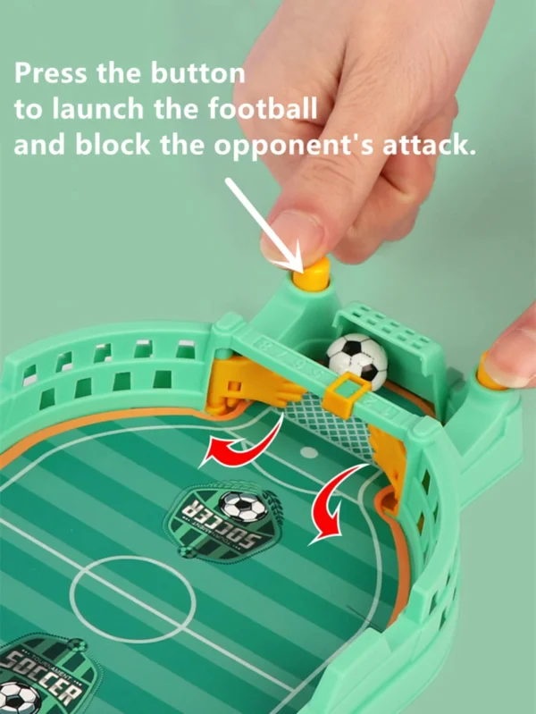 Football Table Mini Tabletop Interactive Game, Soccer Tabletops Competition Sports Games Desktop Catapult Toys for Family Game - Image 2